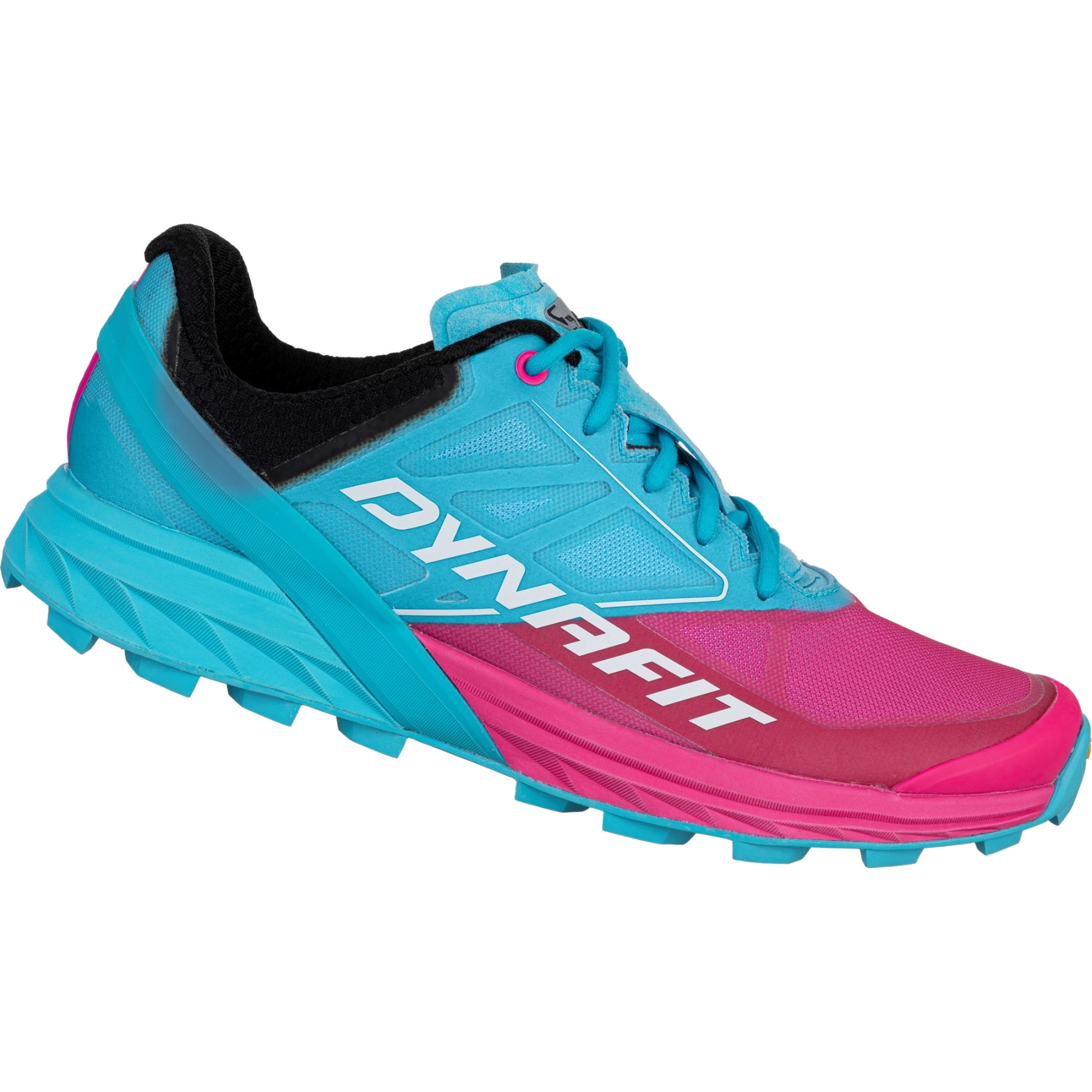 Productfoto van Dynafit Alpine Hardloopschoenen Dames - Turquoise Pink Glo