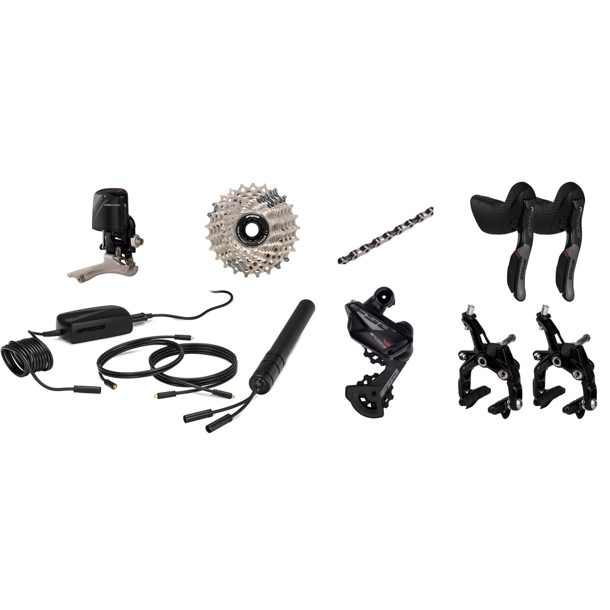 Picture of FSA K-Force WE Groupset- Set 2x11-speed - Levers - Compact