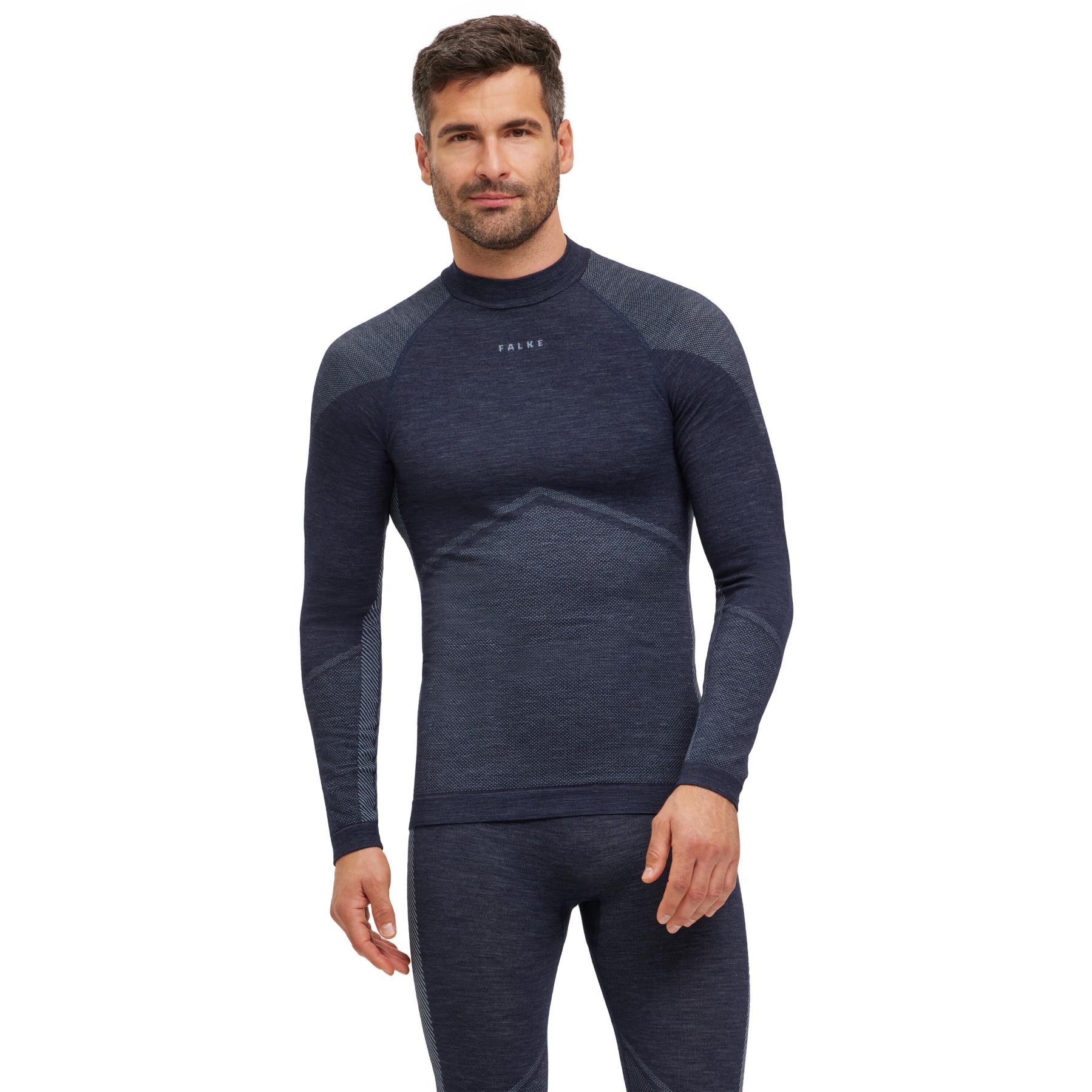 Kuva tuotteesta Falke Wool-Tech Trend Longsleeve Shirt Men - space blue 6116 (33487)