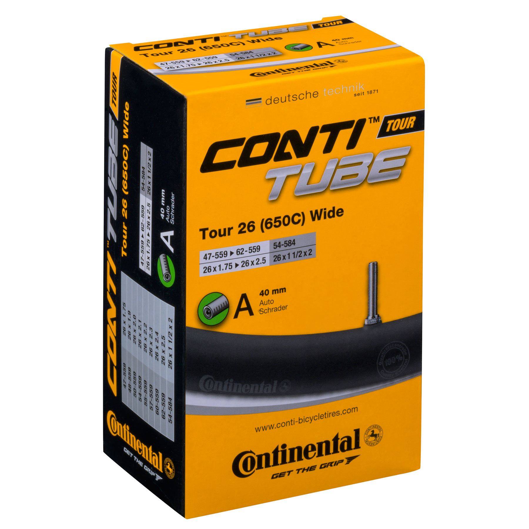 Picture of Continental Tour Inner Tube - 26&quot; | Wide