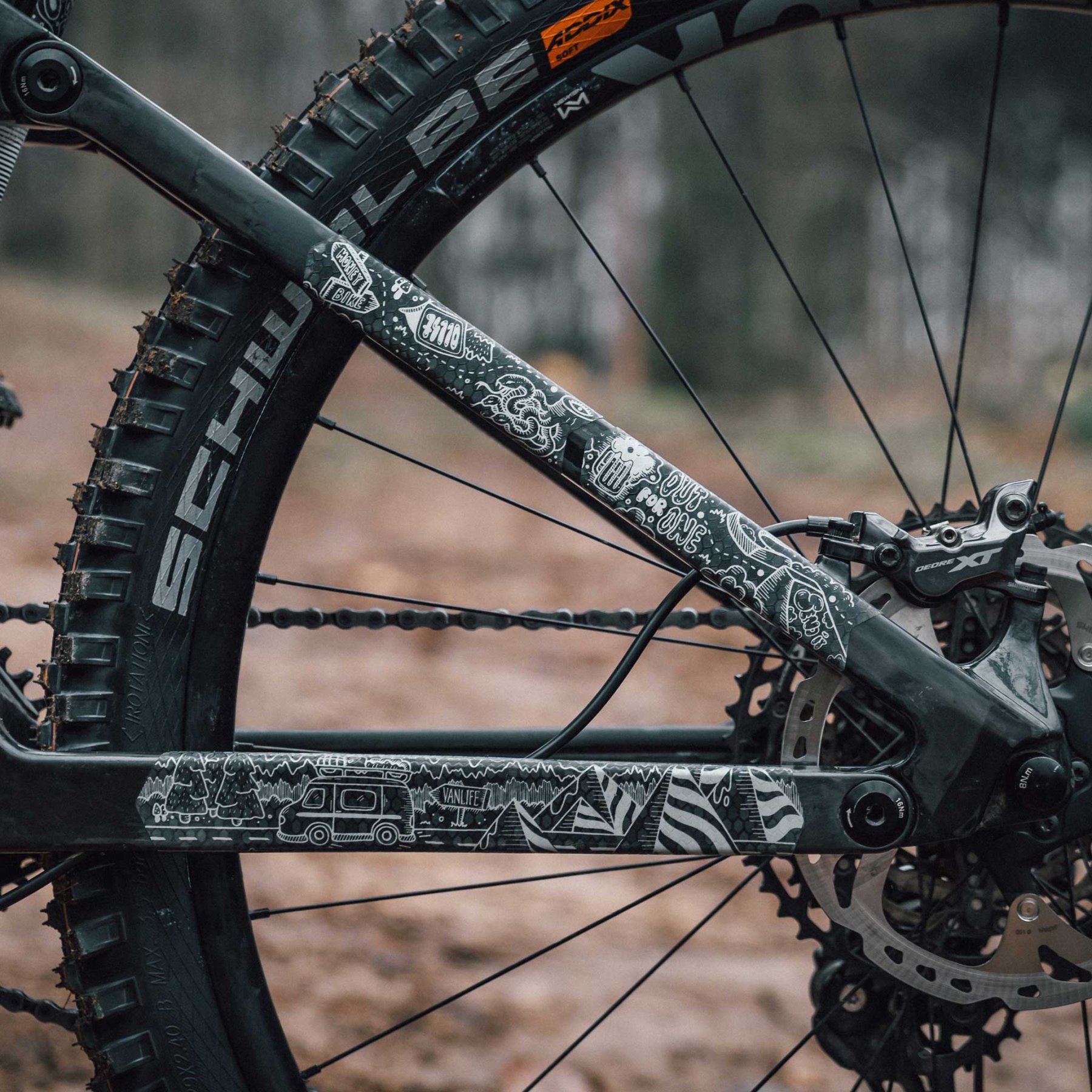 Bike Frame Protection Think Pro Bike Protection Frame Protector Mountain  Bike Riesel Design� \