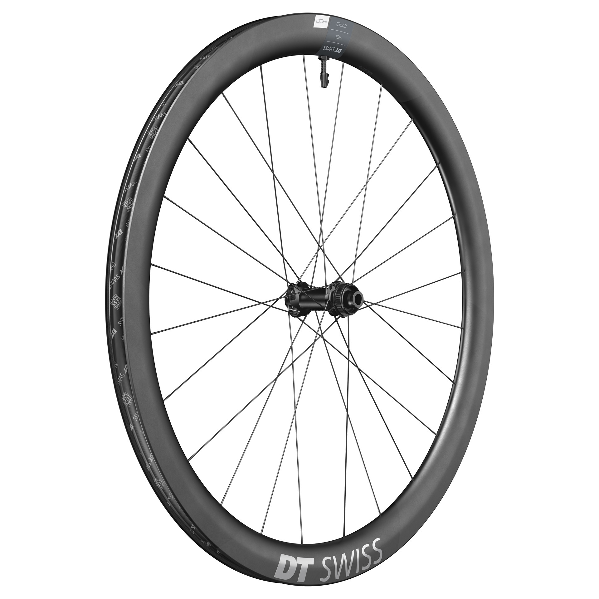 Picture of DT Swiss CRC 1400 SPLINE 45 Front Wheel - 28&quot; | Carbon | Centerlock - 12x100mm