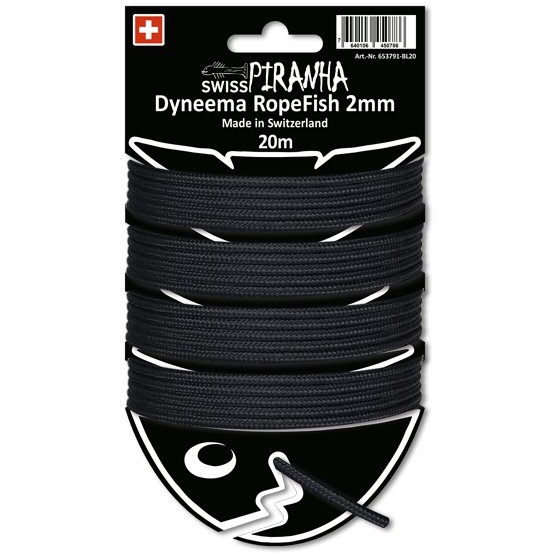 Productfoto van SwissPiranha RopeFish Dyneema Cord - 20m / 2mm / black