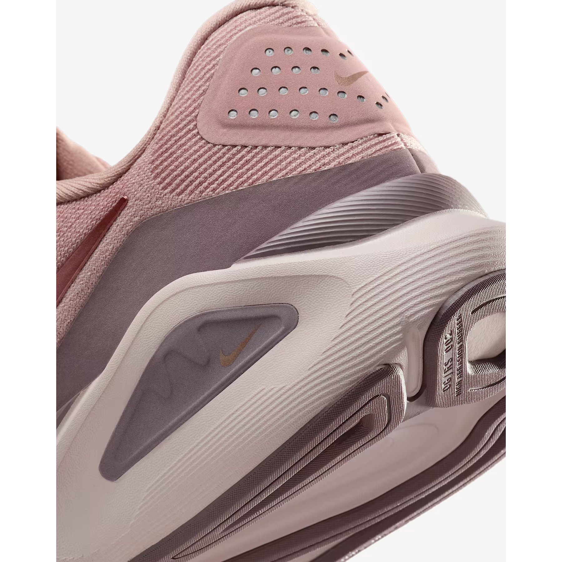 grey and rose gold nike