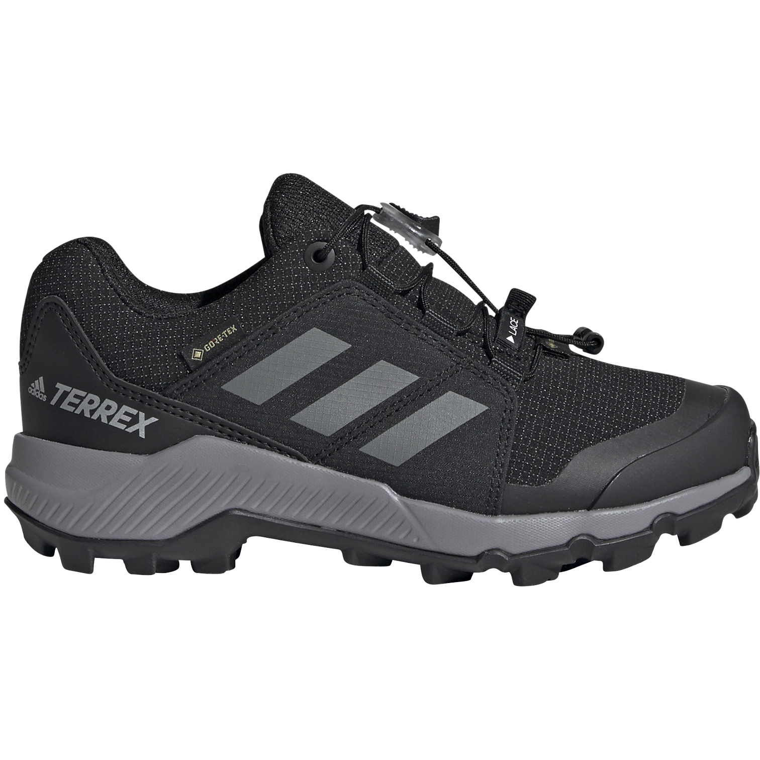 Image of adidas Kids' TERREX GORE-TEX Hiking Shoes - core black/grey three/core black FU7268