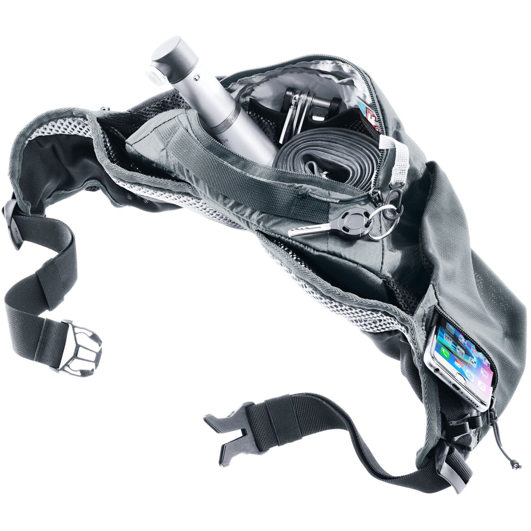 Deuter Pulse Three Hip Belt - Granite/Black, 19 X 68 X 9 Cm