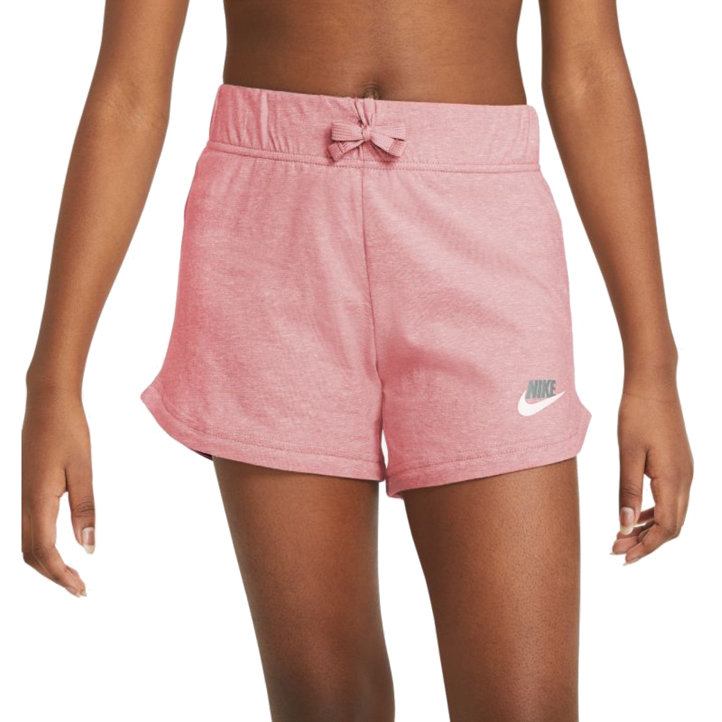 Produktbild von Nike Sportswear Jersey-Shorts für ältere Kinder - pink salt/lt smoke grey DA1388-603
