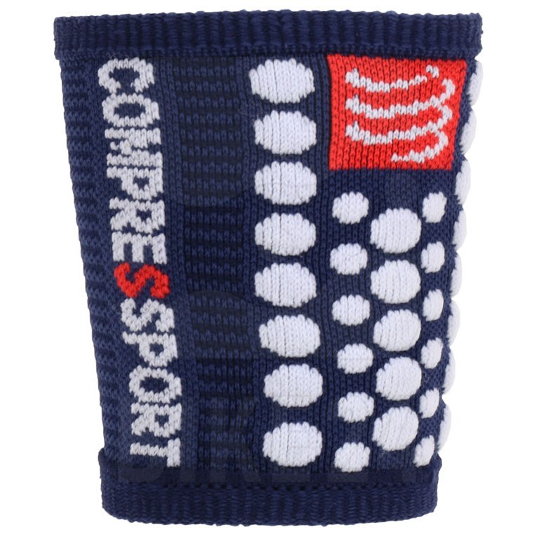 Picture of Compressport Sweatbands 3D.Dots - blue/white