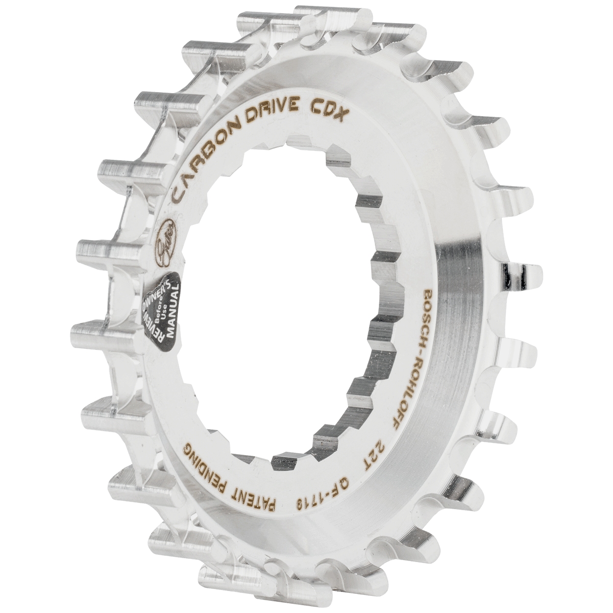 Bild von Gates Carbon Drive Riemenscheibe - CDX | Centertrack | Front | Bosch Gen. 2 | Rohloff