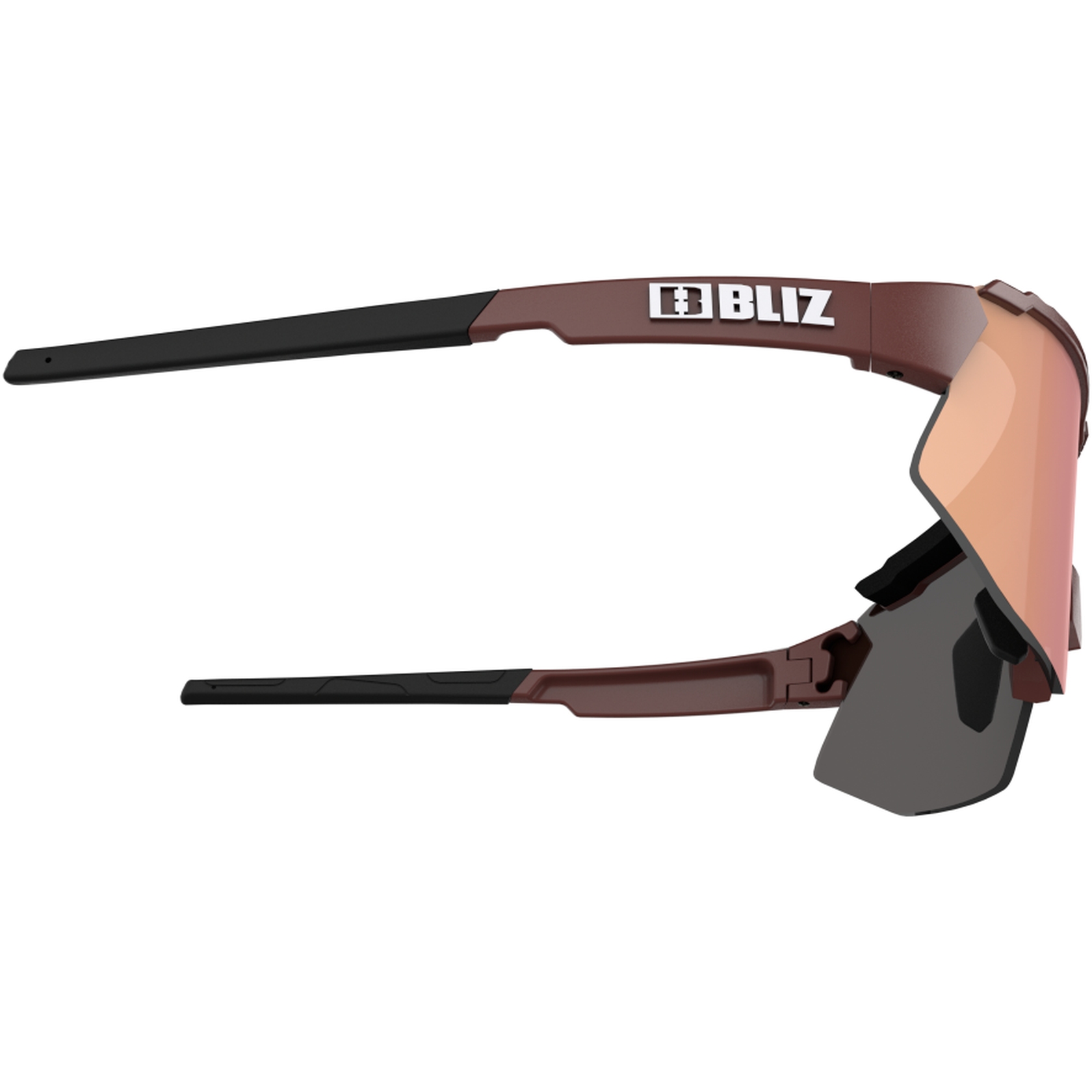 Bliz Breeze Small Glasses - Matt Burgundy - Brown Rose Multi