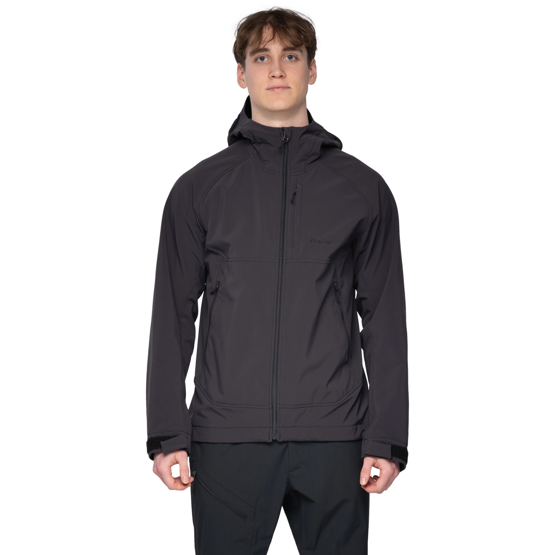 Produktbild von Bergans Vaagaa Softshell Kapuzenjacke Herren - schwarz