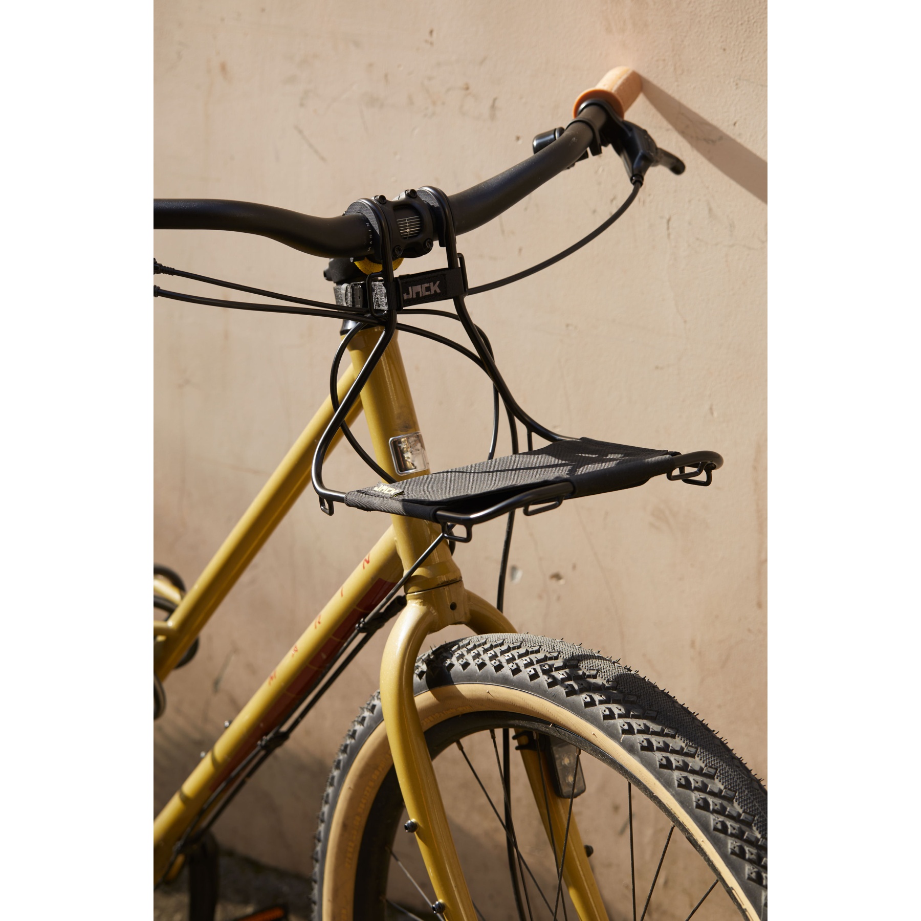 Wholegrain Cycles Jack The Bike Rack Front Carrier - black/yellow
