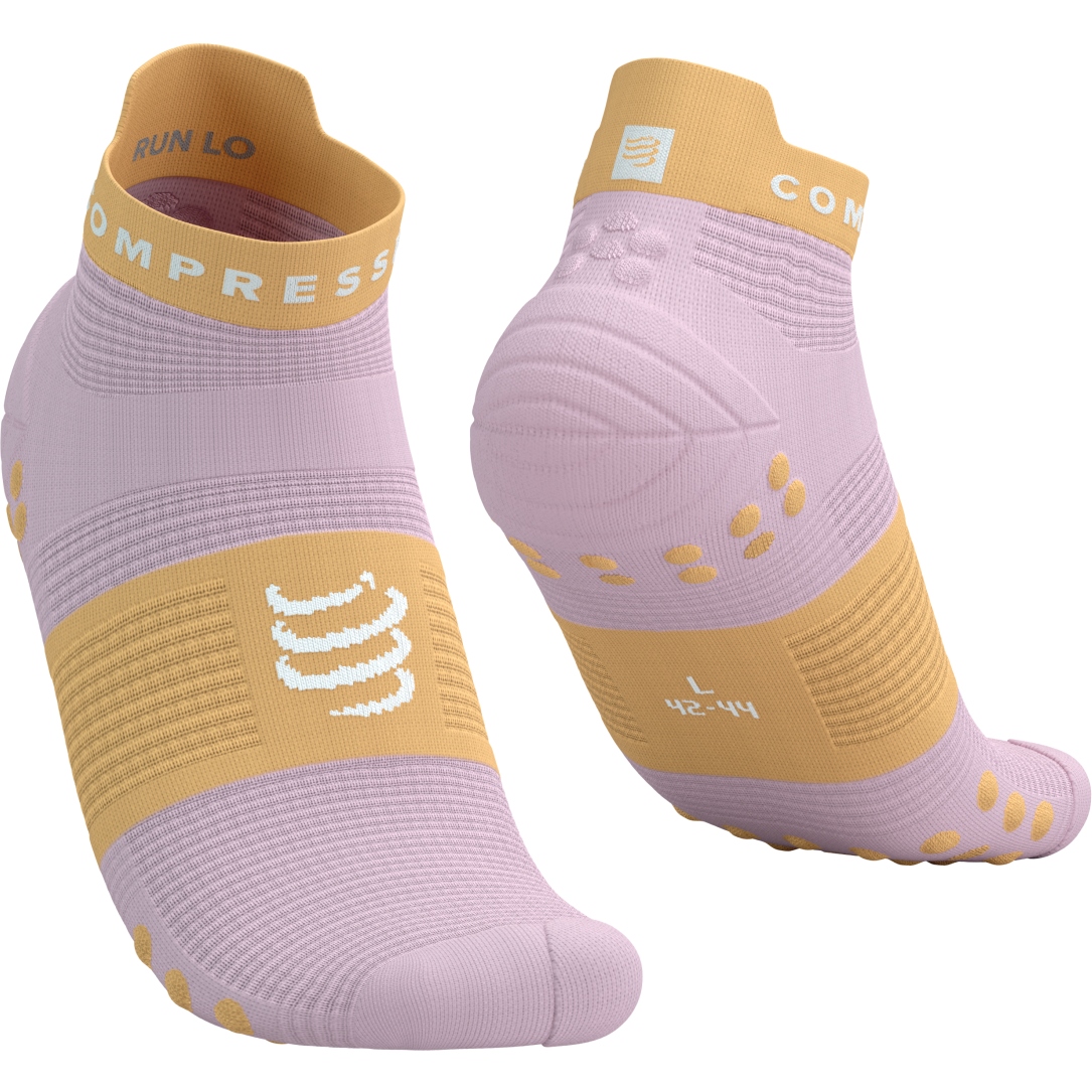 Produktbild von Compressport Pro Racing Kompressionssocken v4.0 Run Low - roseate/buff orange