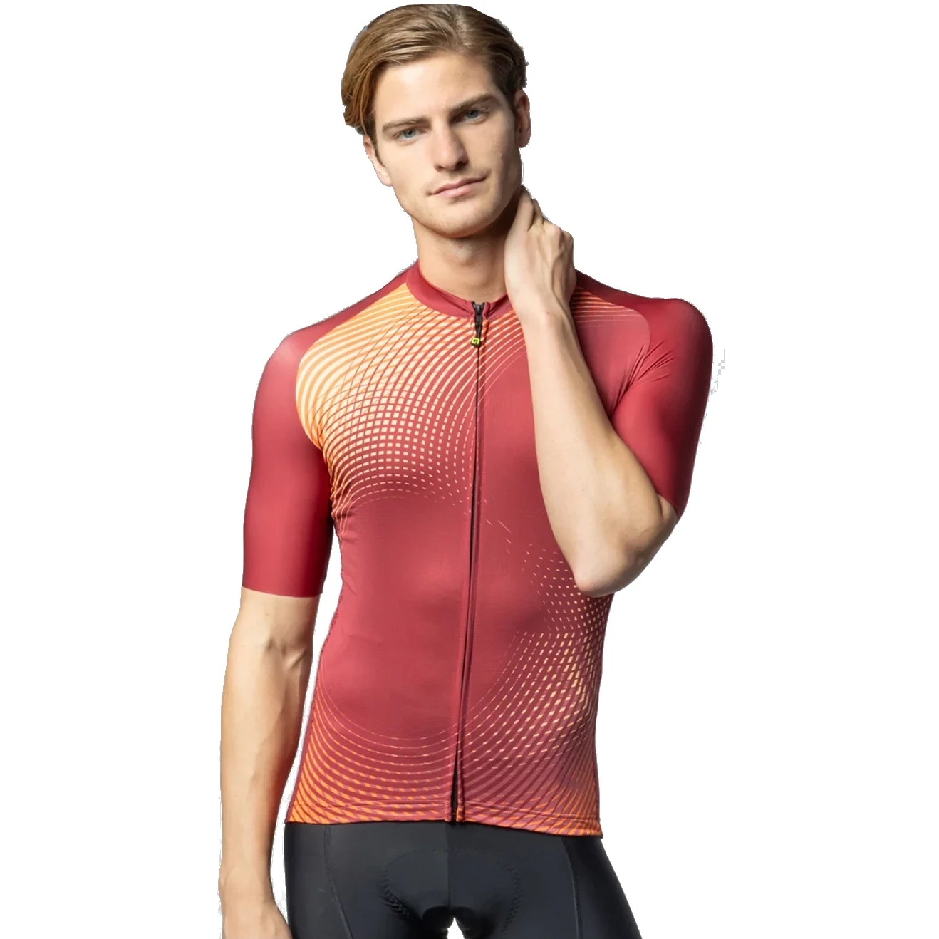Produktbild von Alé PRAGMA Optical Kurzarm-Trikot Herren - bordeaux