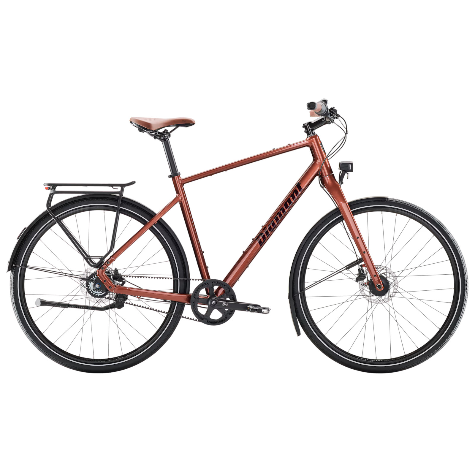 Productfoto van Diamant Mahon Style Plus - Stadsfiets met Riemaandrijving - 2025 - bronzit metallic