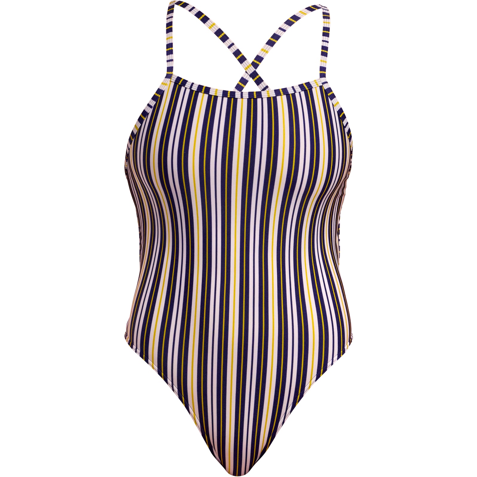 Женский цельный купальник Funkita Tie Me Tight Eco - Admiralty Stripe