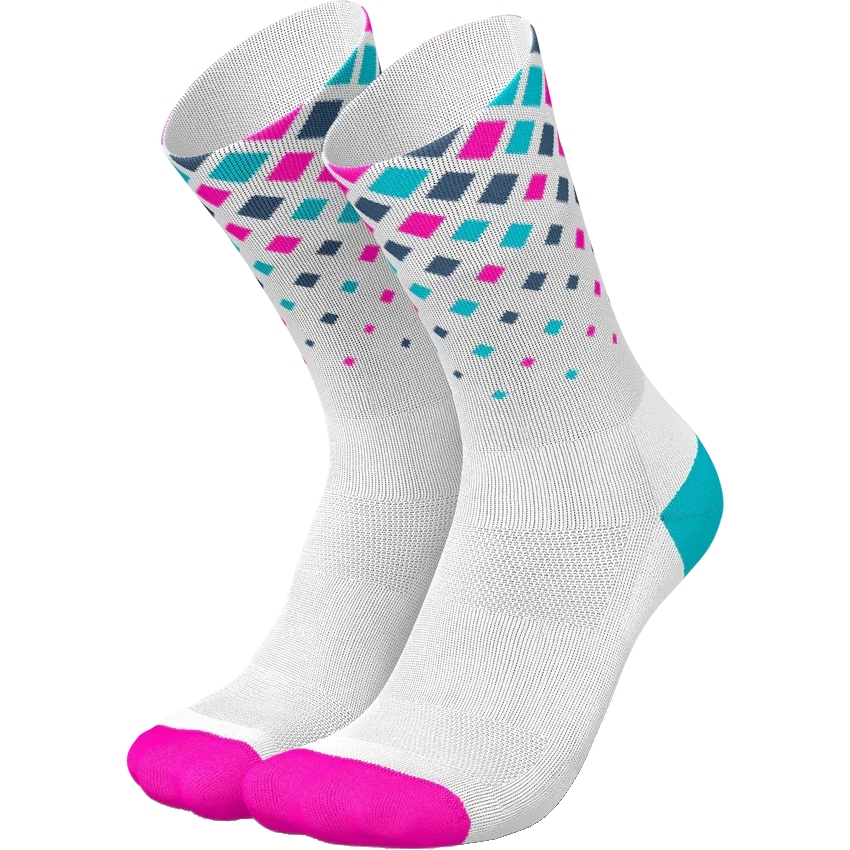 Produktbild von INCYLENCE Running Crystals Socken - Weiß Pink Cyan