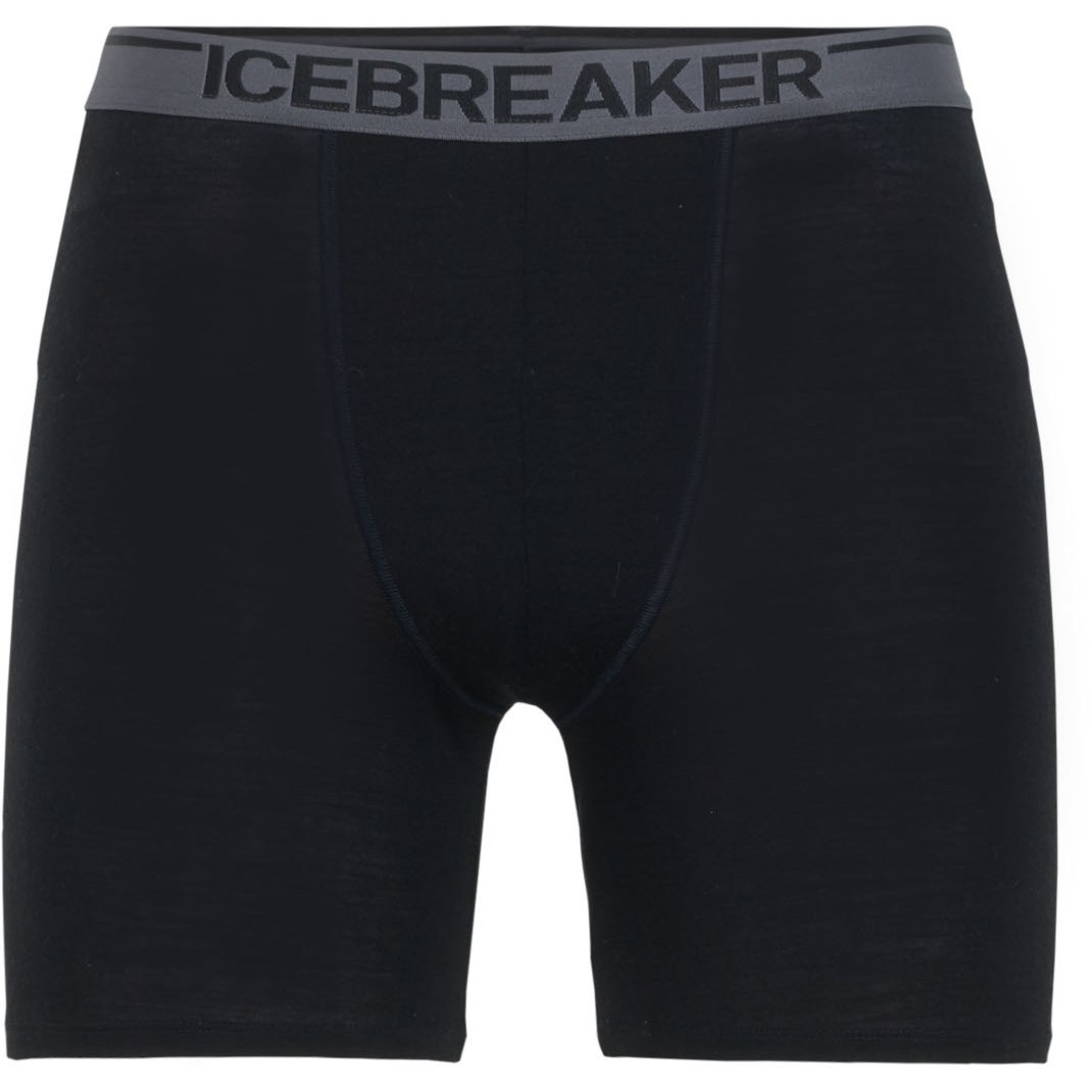 Image de Icebreaker Boxer Homme - Merino Anatomica Long - Noir