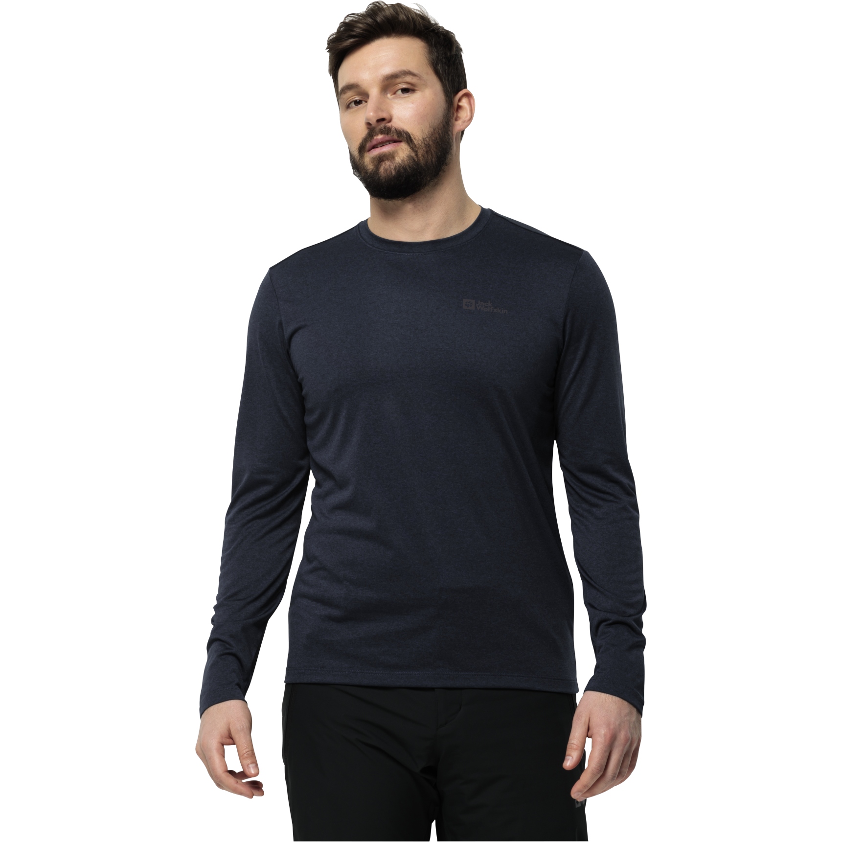 Picture of Jack Wolfskin Sky Thermal Longsleeve Shirt - night blue