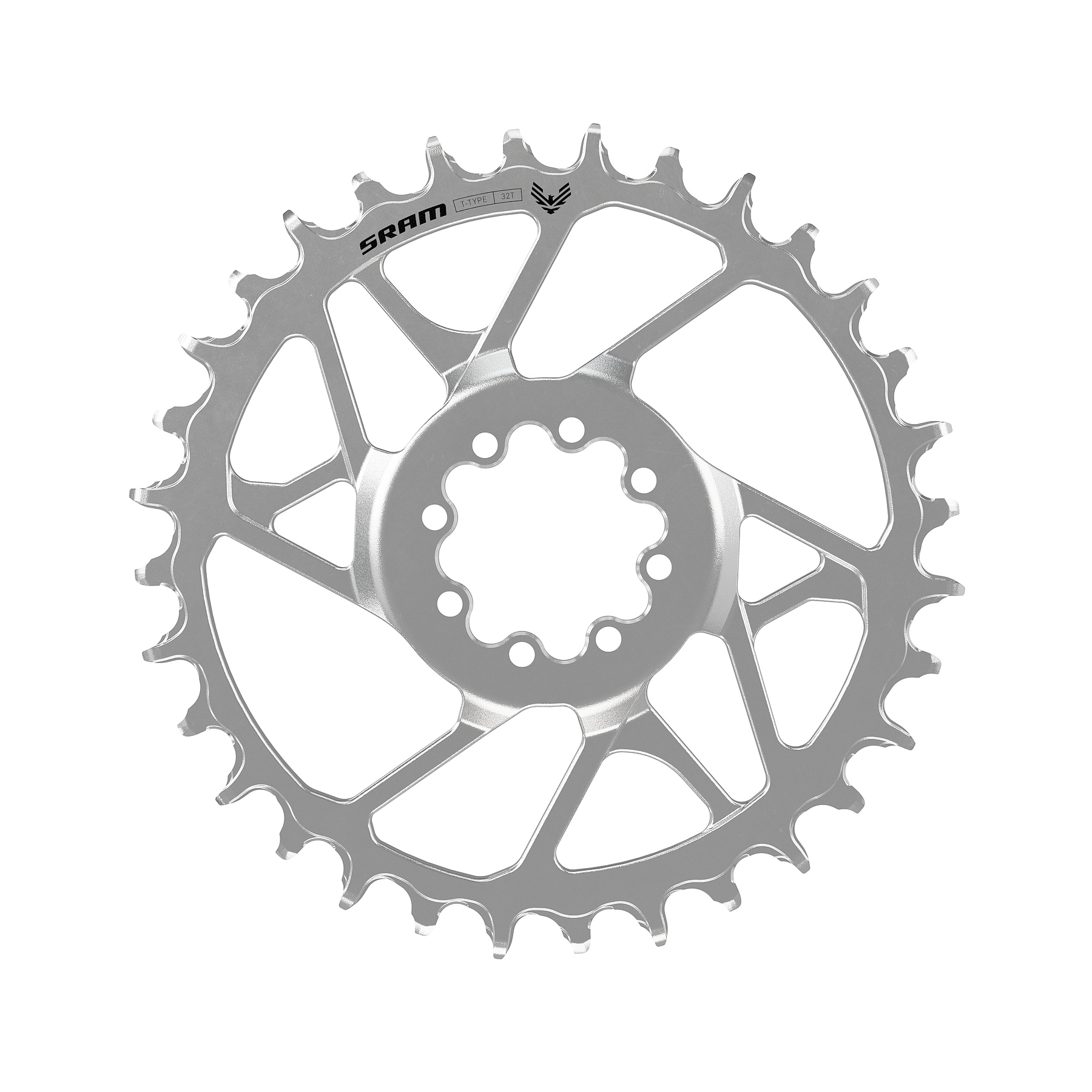 Produktbild von SRAM Eagle 90 Kettenblatt | T-Type | Direct Mount | Offset 3mm - Stahl - silber