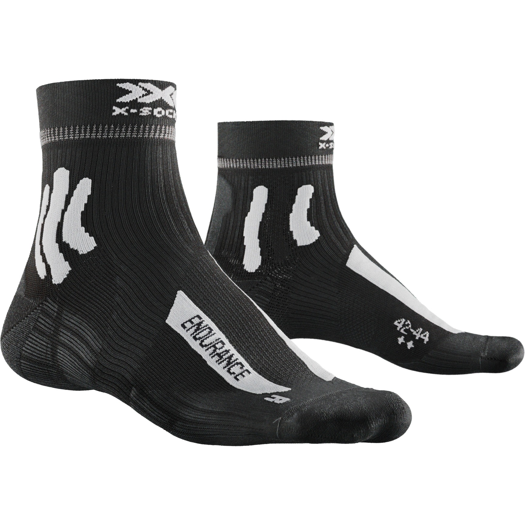 Productfoto van X-Socks Endurance 4.0 Hardloopsokken - opal black/arctic white