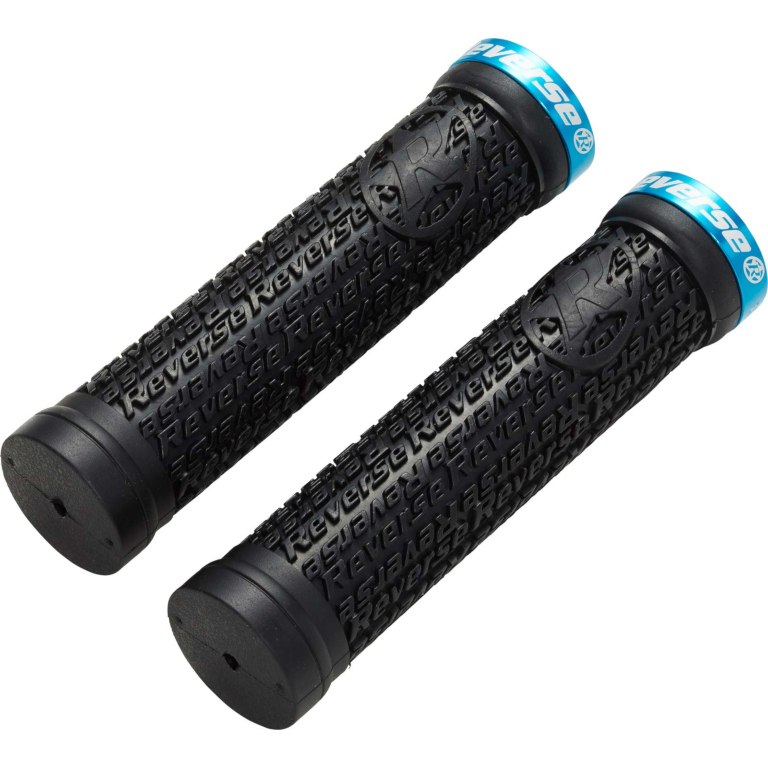 Productfoto van Reverse Components Grips Stamp Single Lock On - 30mm - black / blue