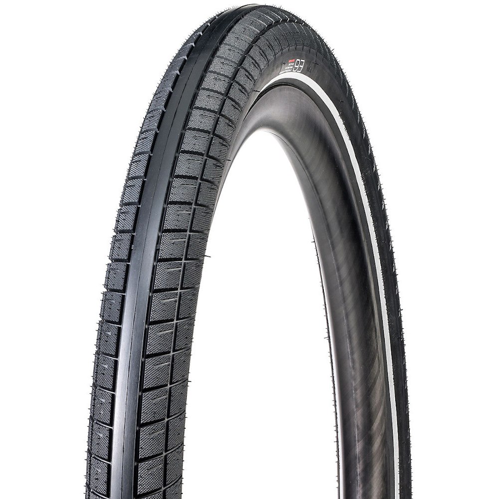 Picture of Bontrager E6 Rigid Tire - Clincher | Hard-Case Lite | ECE-R75 - 27.5 x 2.4 Inch - Black/Reflective