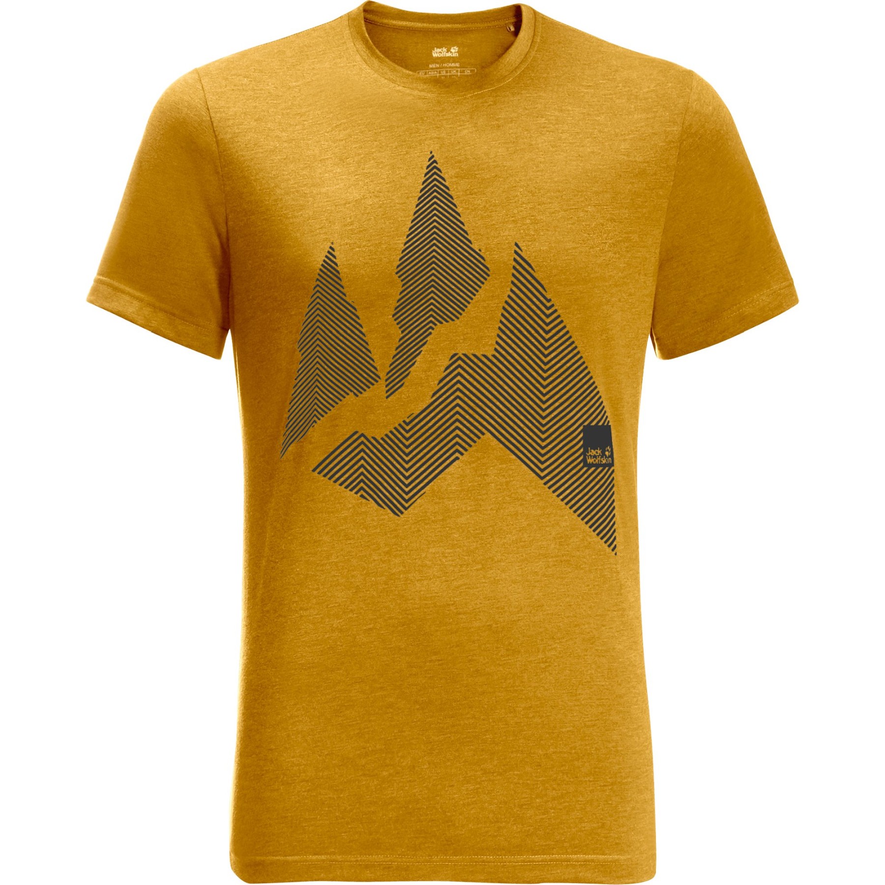 Picture of Jack Wolfskin Nature Mountain T-Shirt Men - golden yellow