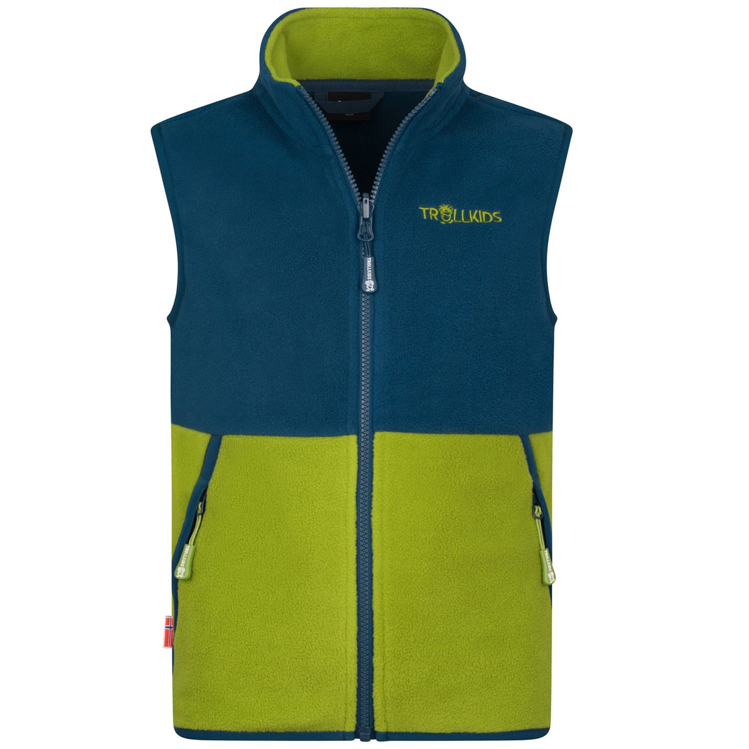 Produktbild von Trollkids Kjerag Weste Kinder - Pear Green/Madeira Blue