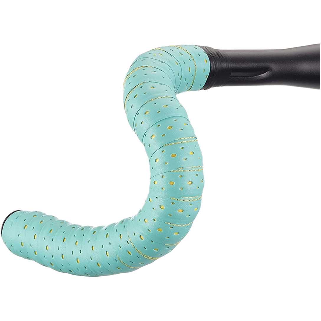 Produktbild von BLB Supreme Pro Faux Kunstleder Lenkerband - celeste/gelb