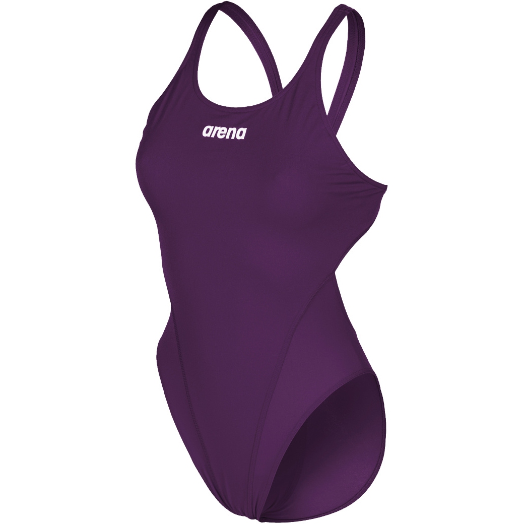 Produktbild von arena Performance Solid Swim Tech Team Badeanzug Damen - Plum/Weiß