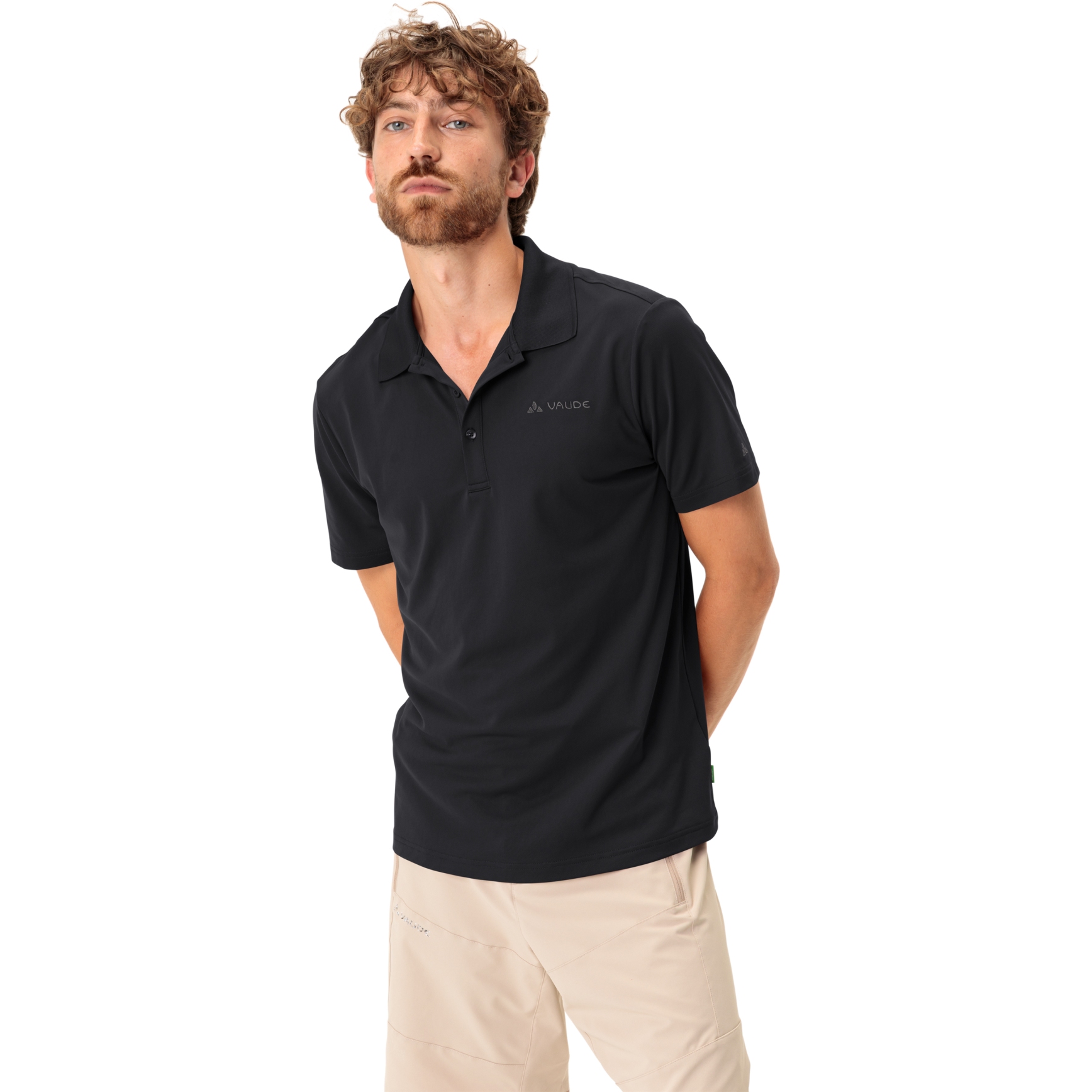 Produktbild von Vaude Essential Polo Shirt Herren - schwarz