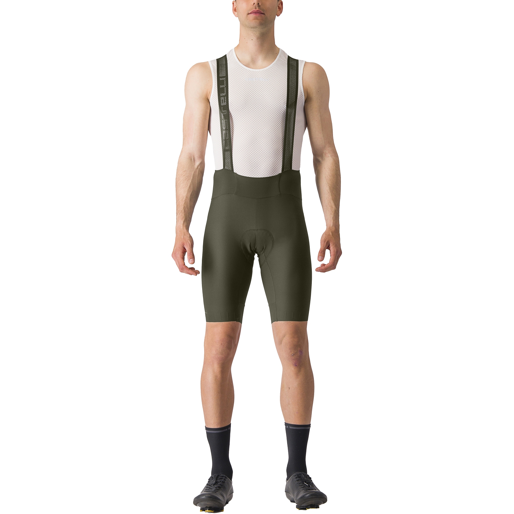Castelli Espresso Bibshorts Men - deep green 309 | BIKE24
