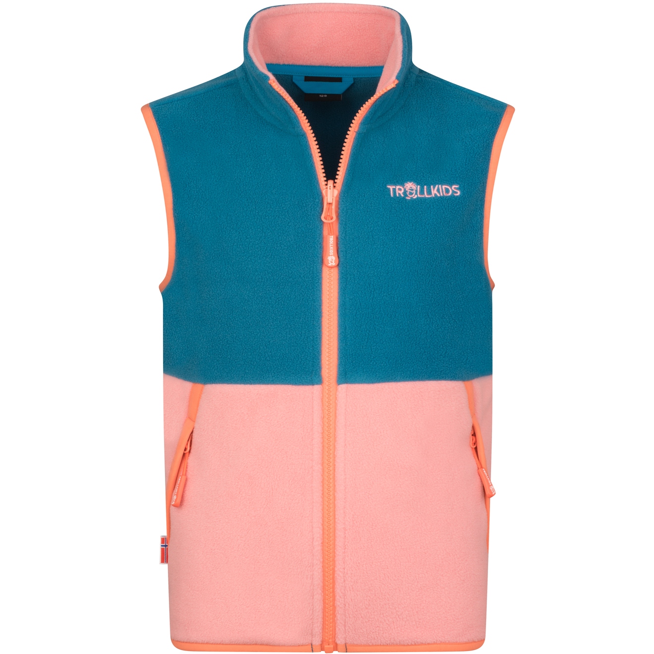 Bild von Trollkids Kjerag Weste Kinder - Harbor Blue/Peony Rose/Mellow Peach