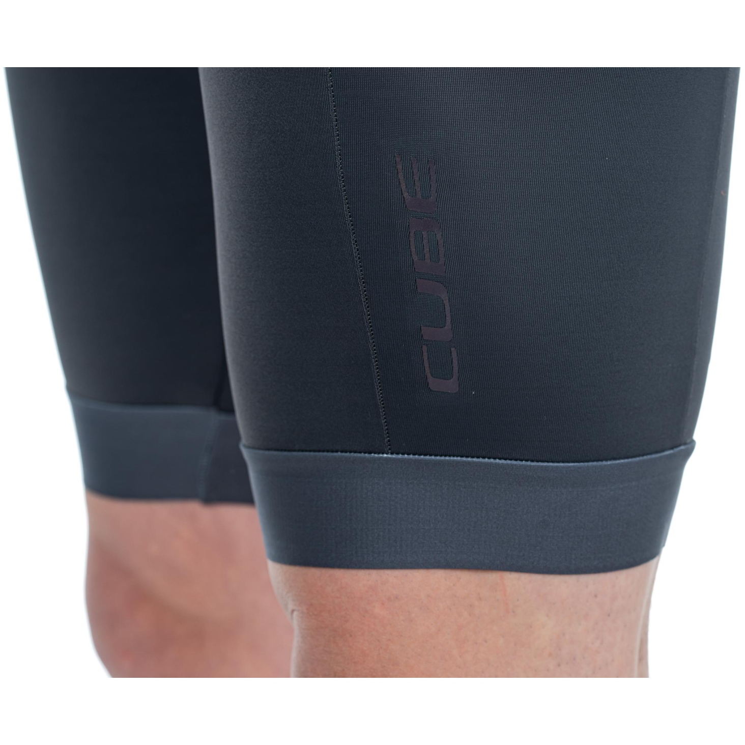 CUBE Culotte Corto con Tirantes Ciclismo Hombre - BLACKLINE - gris