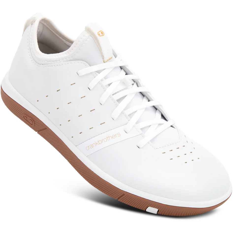 Picture of Crankbrothers Stamp Street Fabio Flat Pedal Shoes - white/gold/gum