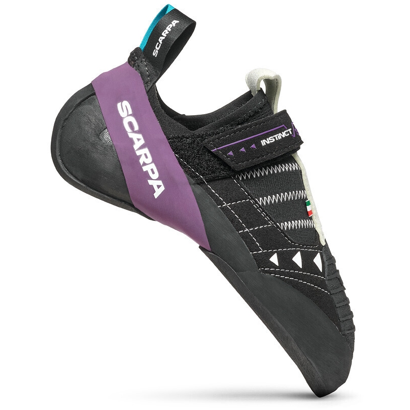 Photo produit de Scarpa Chaussons Escalade - Instinct VSR LV - noir/violet/milk