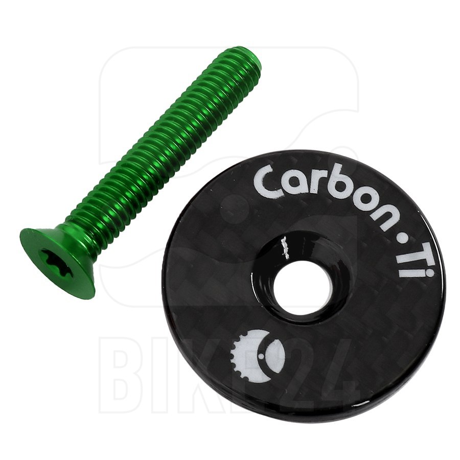 Image of Carbon-Ti X-Cap 3 Ahead Cap - Carbon - green
