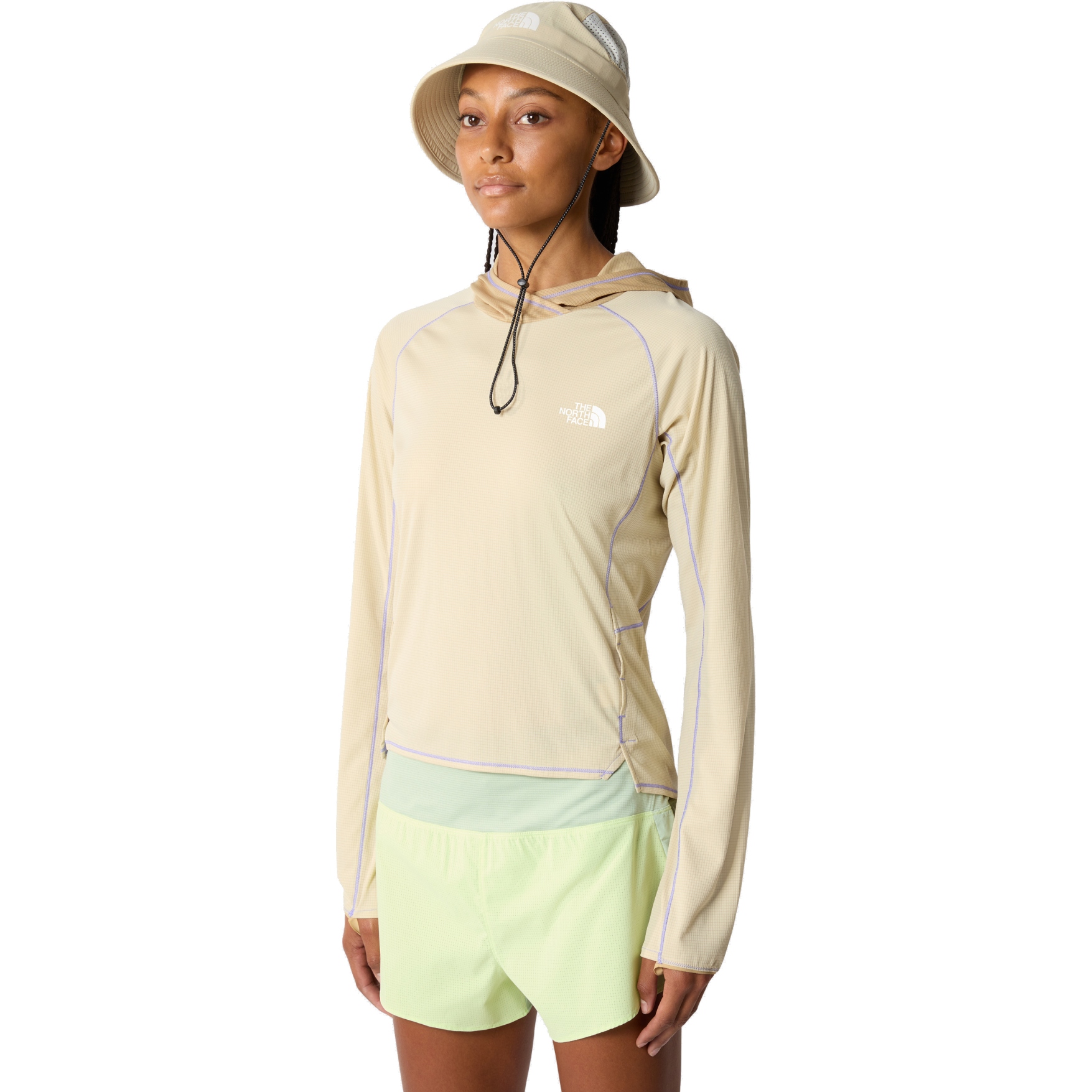 Produktbild von The North Face Summer LT Sun Kapuzenpullover Damen - Gravel/Khaki Stone