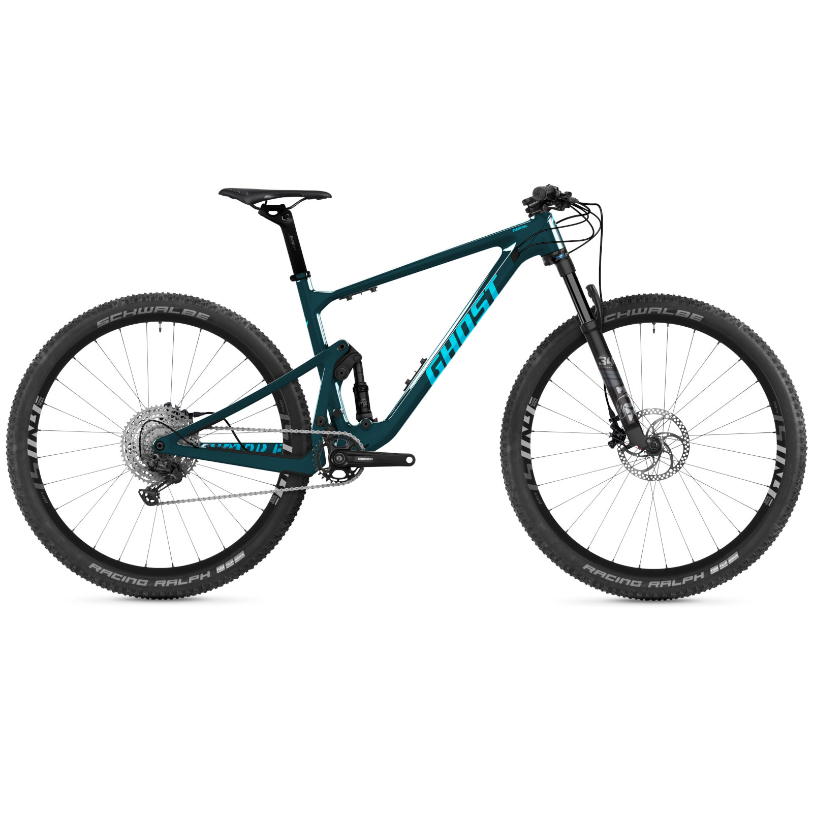 Picture of Ghost Lector FS SF LC Essential - 29&quot; Carbon Mountainbike - 2022 - petrol / ocean