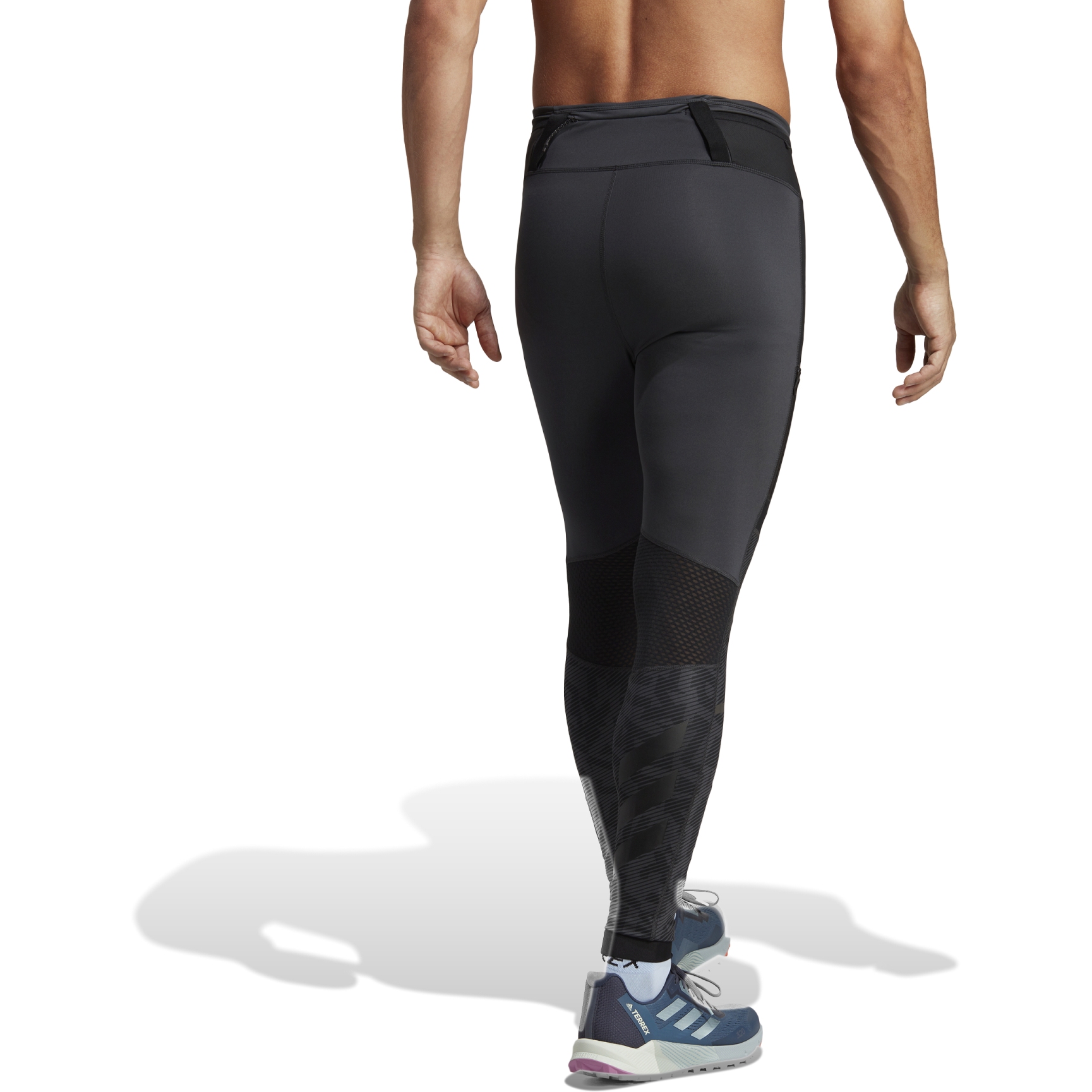 adidas Leggings de Trail Running Homme - TERREX Agravic - carbon HL1725