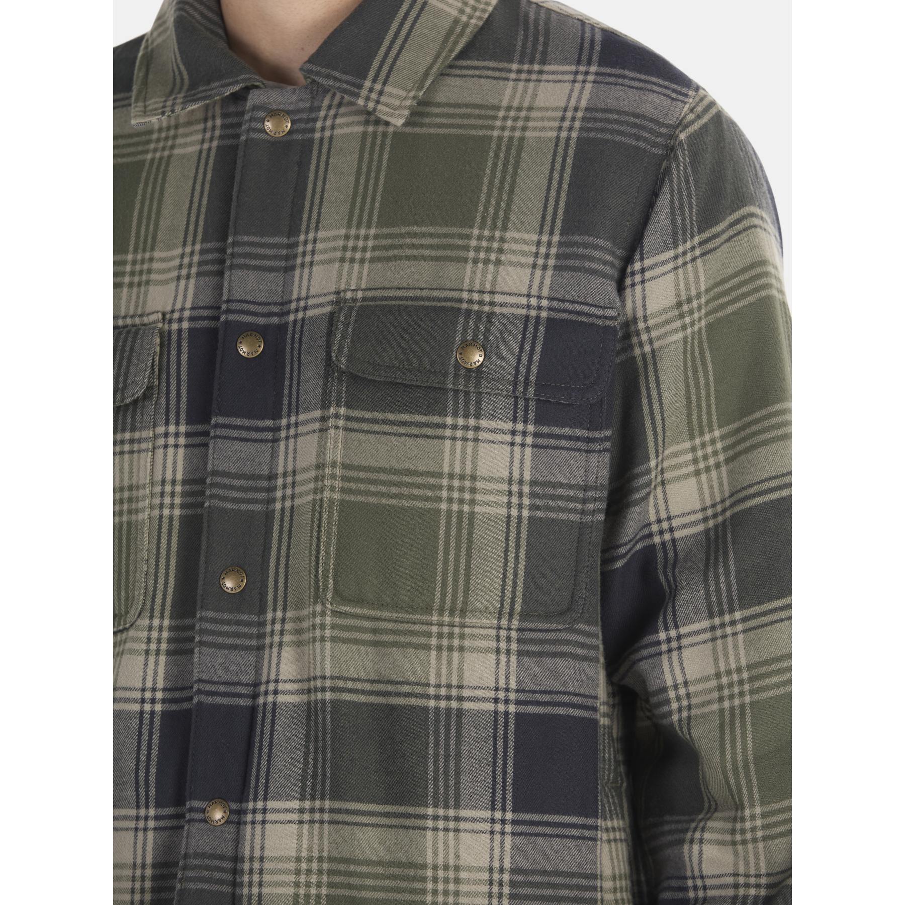 Marmot Ridgefield Sherpa Flannel Shirt Jacket Men - nori | BIKE24