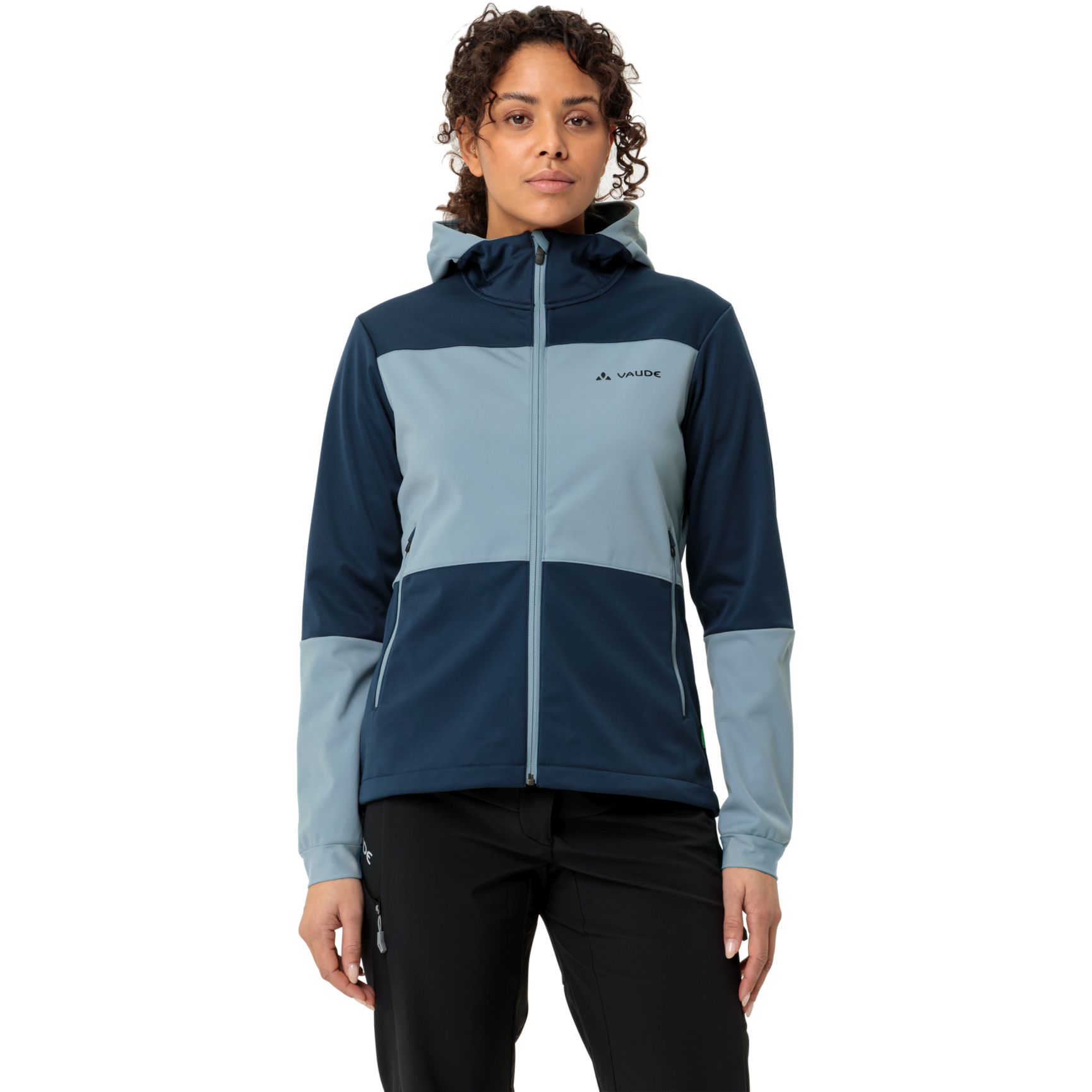 Zdjęcie: Vaude Qimsa Hooded Softshell Jacket Women - dark sea