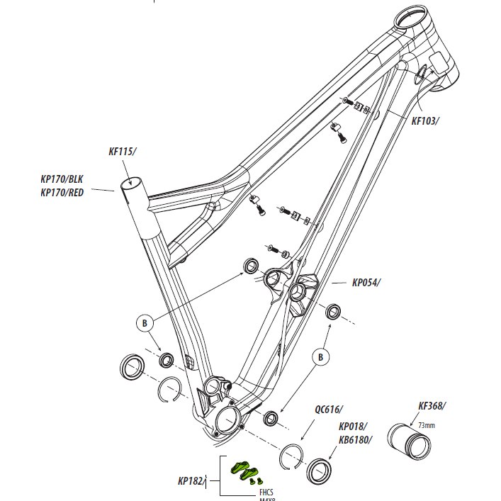 Image of Cannondale KP182/ BB Cableguide for Jekyll, Trigger