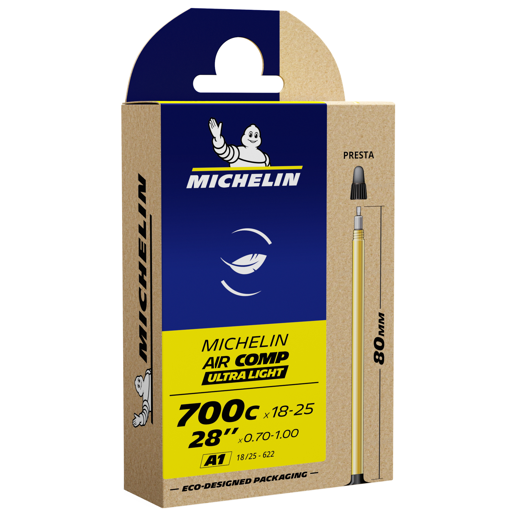 Picture of Michelin Air Comp Inner Tube - 28&quot; | Road | UltraLight | 18-25mm