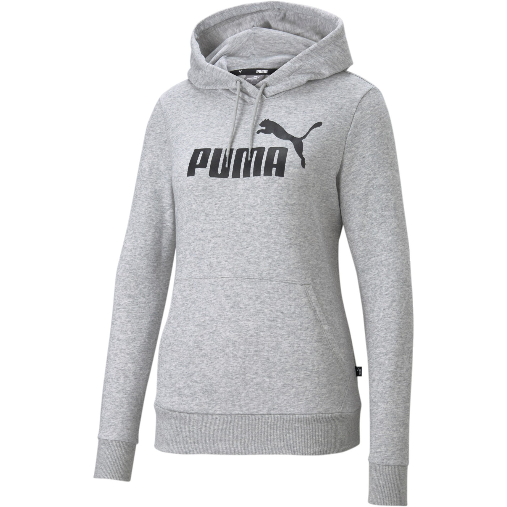 Produktbild von Puma Essentials Logo Damen Hoodie - Light Gray Heather