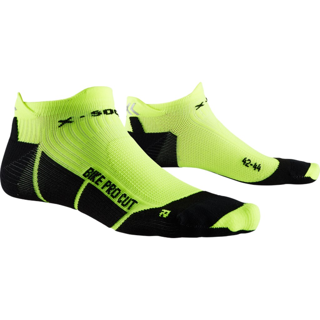 Produktbild von X-Socks Bike Pro Cut Socken - opal black/phyton yellow