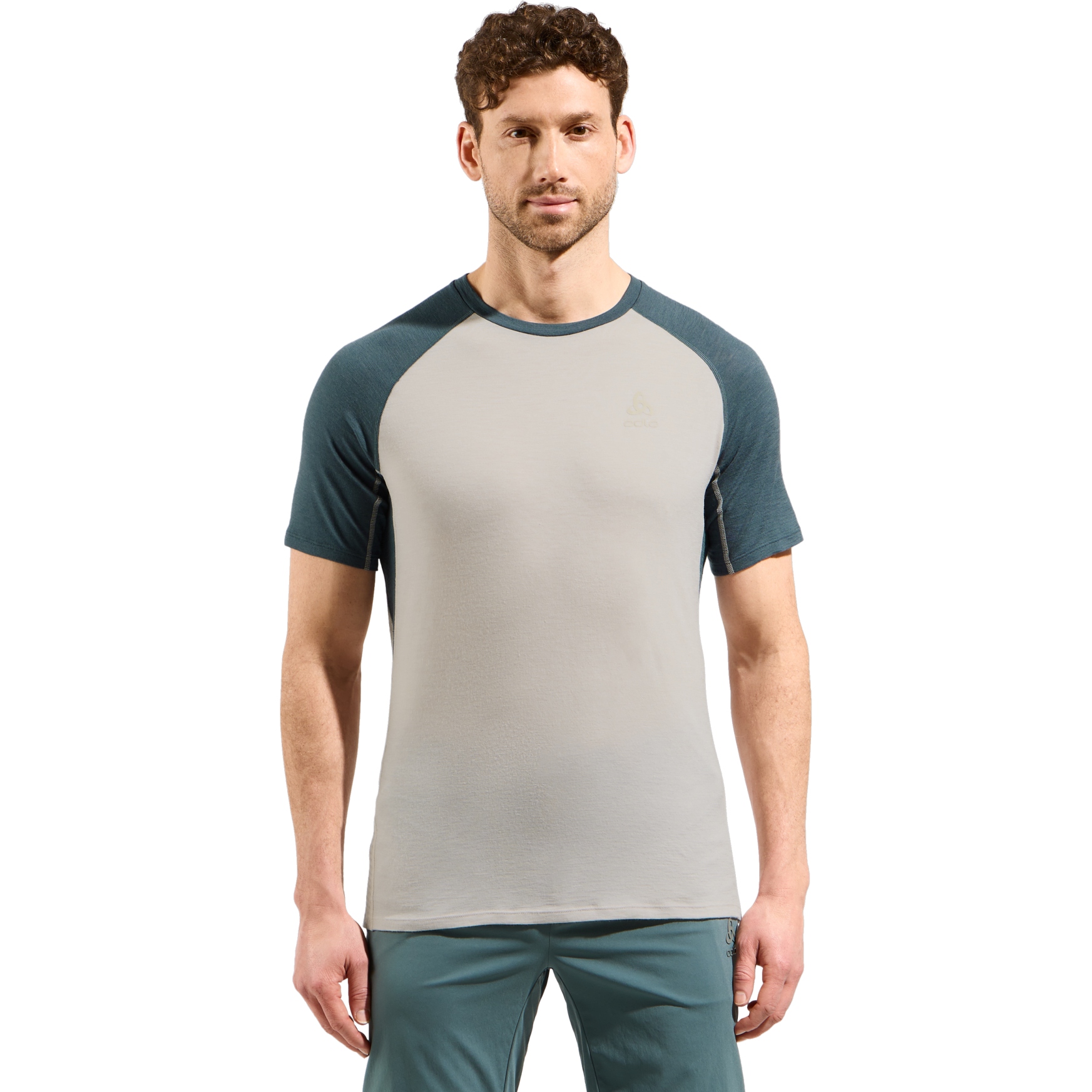 Produktbild von Odlo Ascent Performance Wool 125 T-Shirt Herren - silver cloud - dark slate