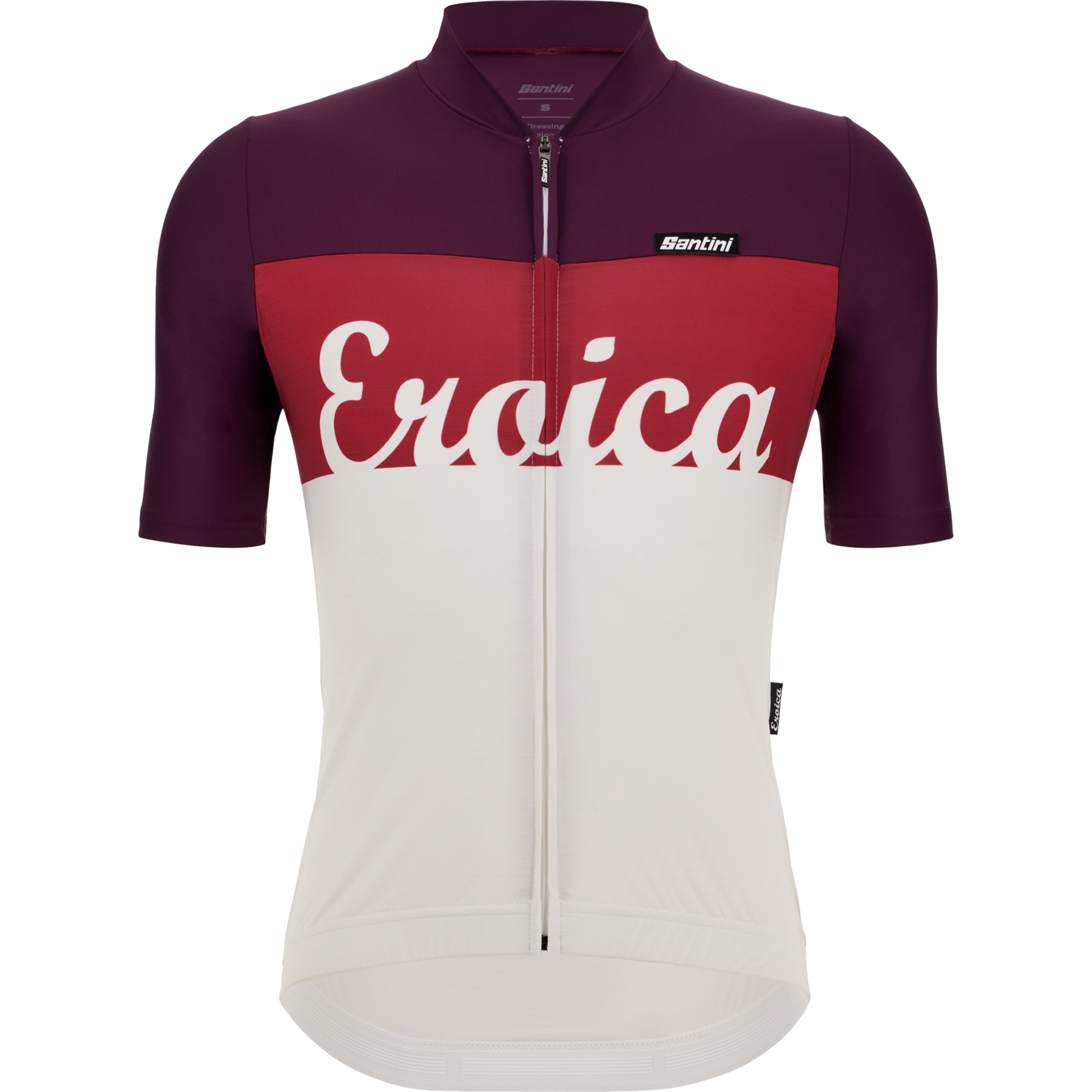 Picture of Santini Eroica Brina Cycling Jersey ER94075CBRINA - bordeaux BR