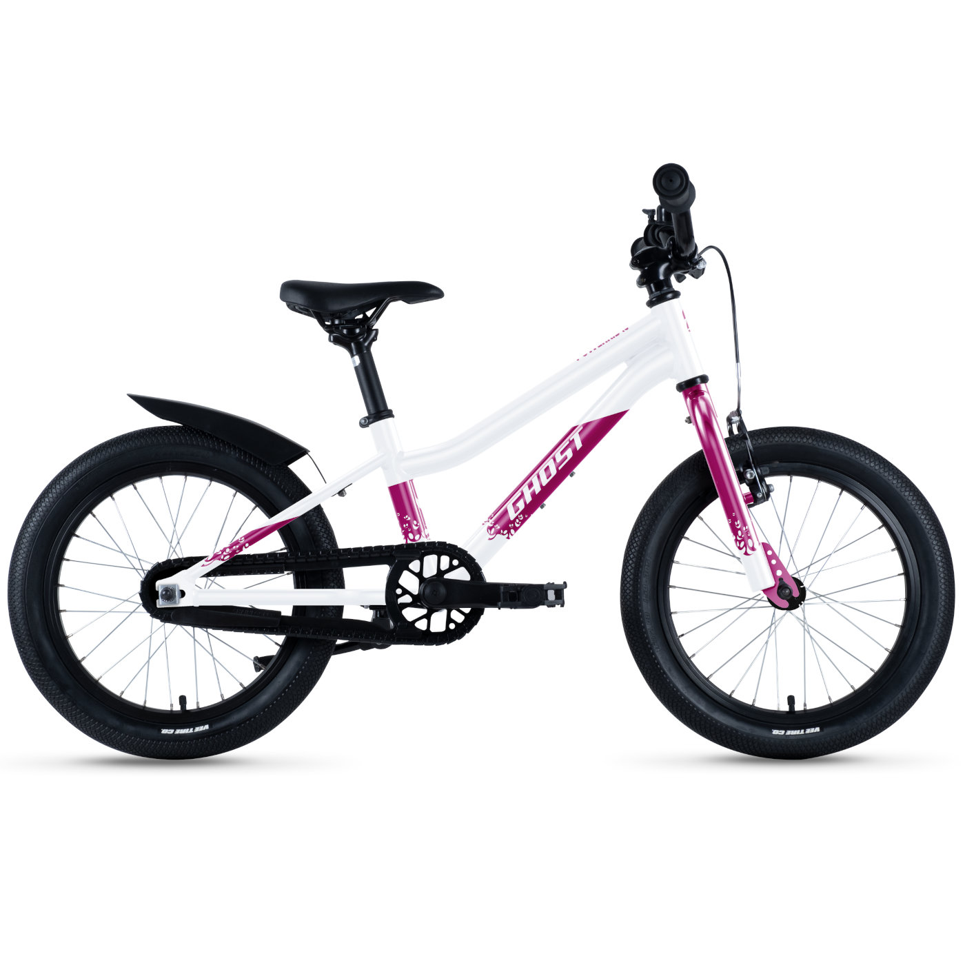 Picture of Ghost Powerkid - 16&quot; Kids Bike - 2024 - pearl white / candy magenta
